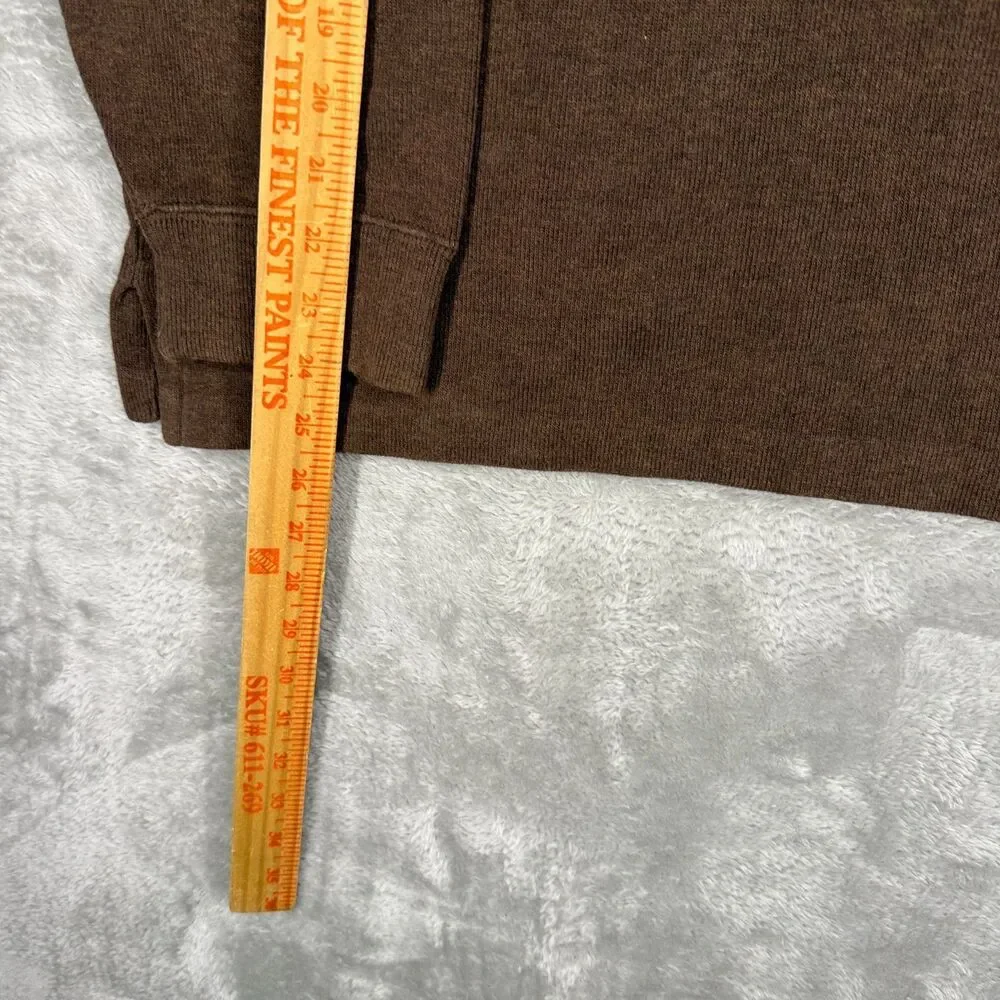 Polo Ralph Lauren Sweater Men 2XLT Tall 1/4 Zip Brown Cotton Pullover Pony Logo